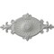 Ekena Millwork Quentin Ceiling Medallion, Hand-Painted Frost, 23 1/2"W x 12 1/4"H x 1 1/2"P CM23RO1FRF - alternate 1